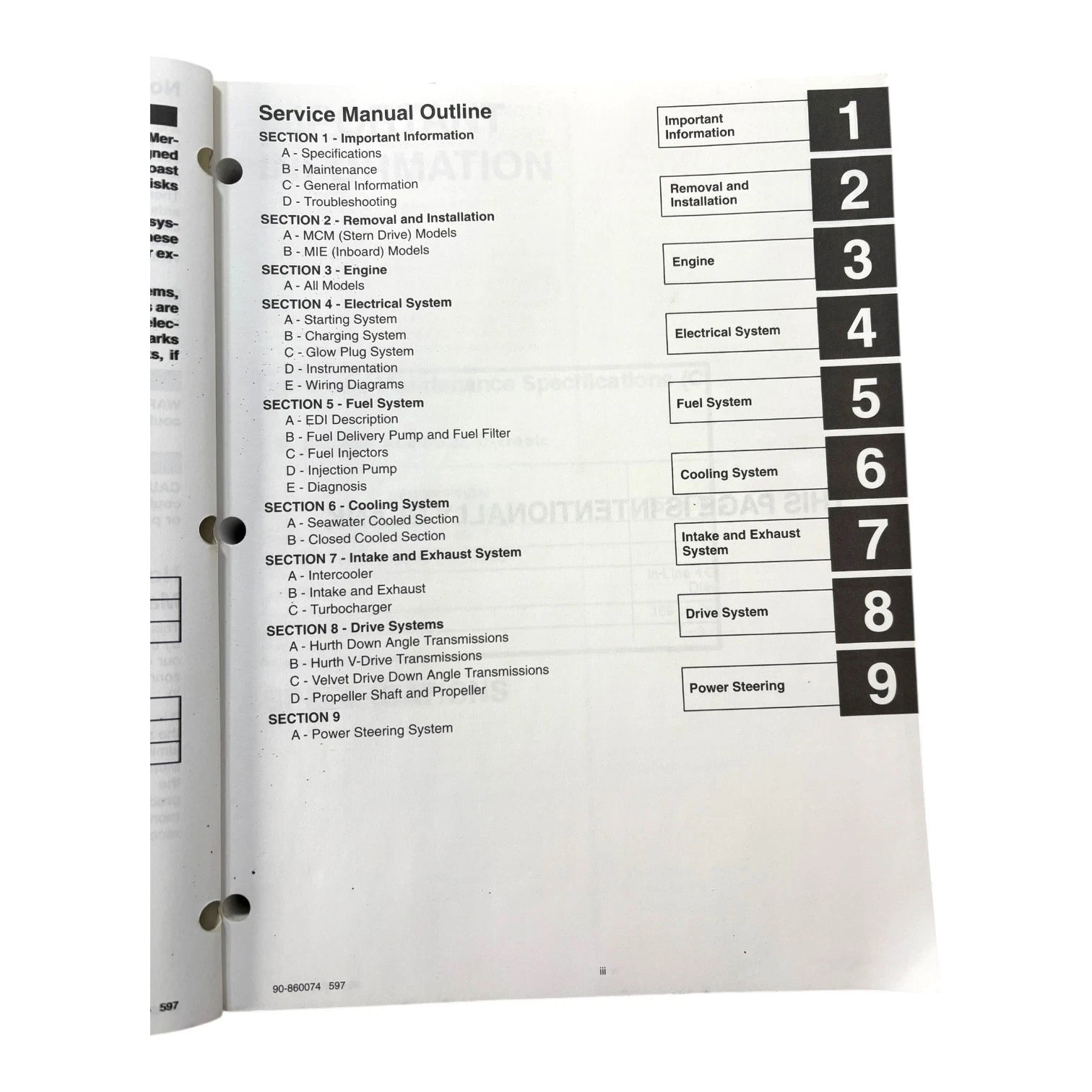 Electronic Diesel Injection Service Manual #22 for MerCruiser (1997)