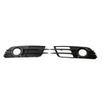 Black Front Bumper Fog Light Grille for Audi A6 C7 (2012-2015)