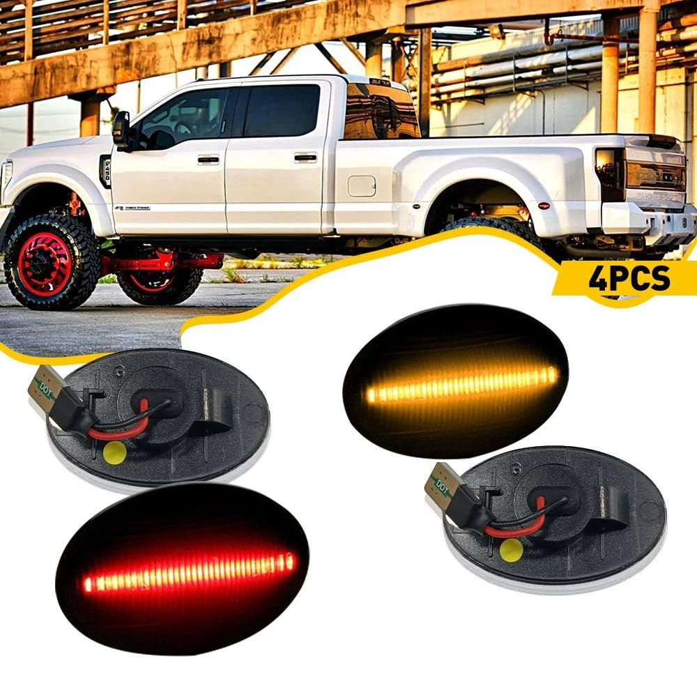 LED Dually Bed Fender Side Marker Light for Ford F350 F450 Super Duty (N/A)