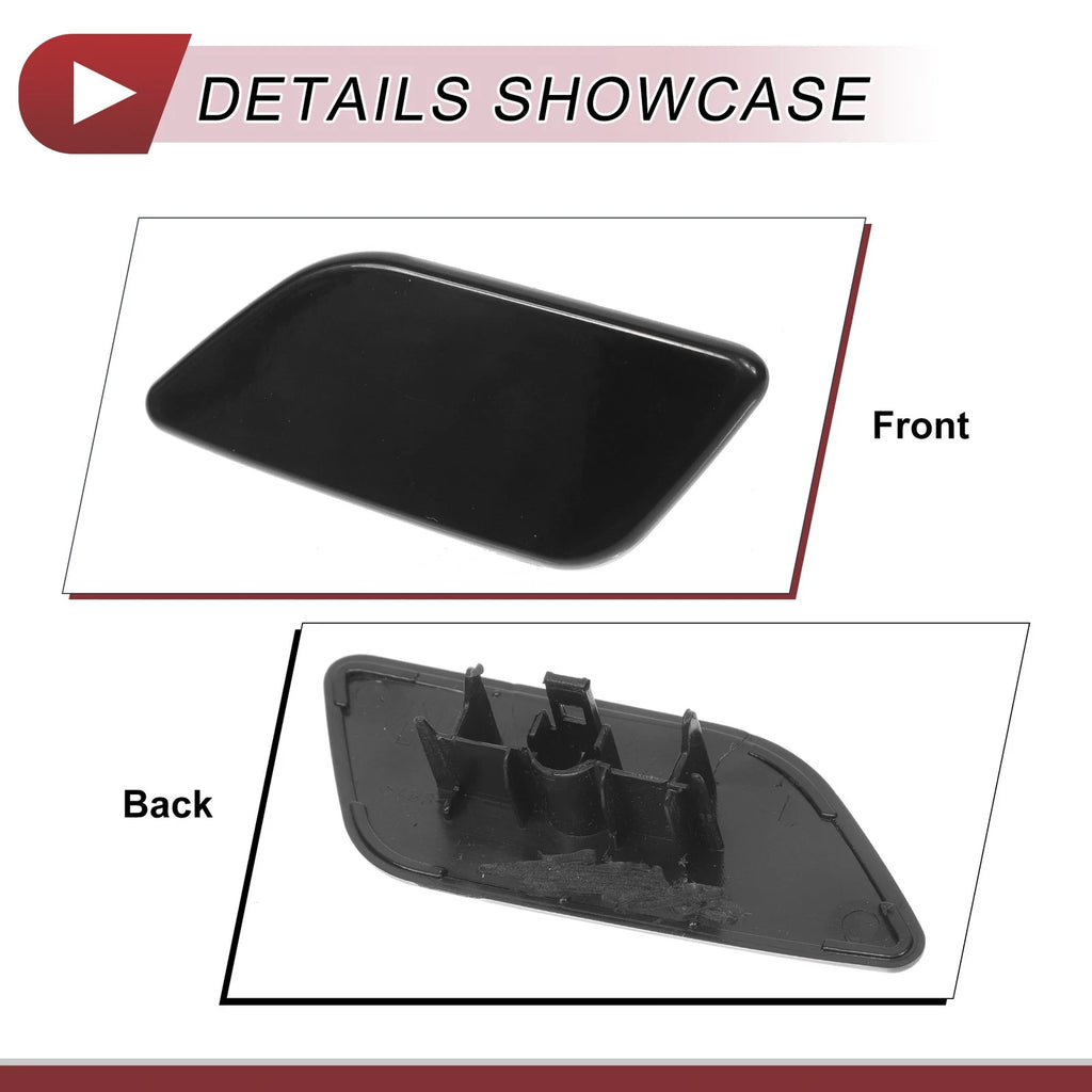 Front Left Washer Nozzle Cover Cap for Subaru Forester (2022–2024) Black