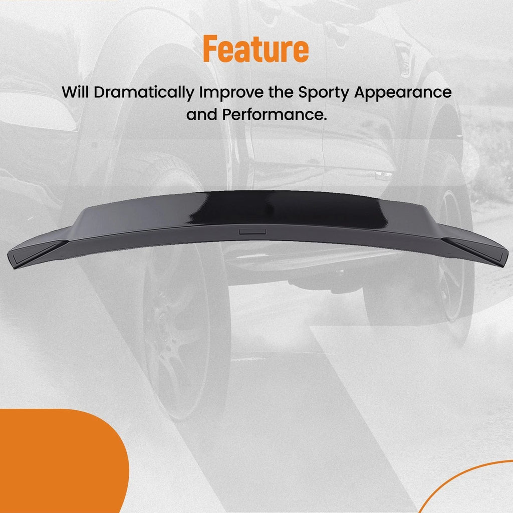 Trunk Spoiler Wing Lip for Honda Civic Sedan (2022–2024) Gloss Black ABS
