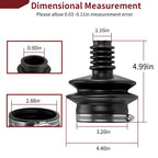2PCS Drive Shaft Boot w/ Clamp for Suzuki QuadRunner 250/300