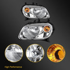 Pair Headlight Assemblies for Chevy HHR (2006–2011) Chrome Housing