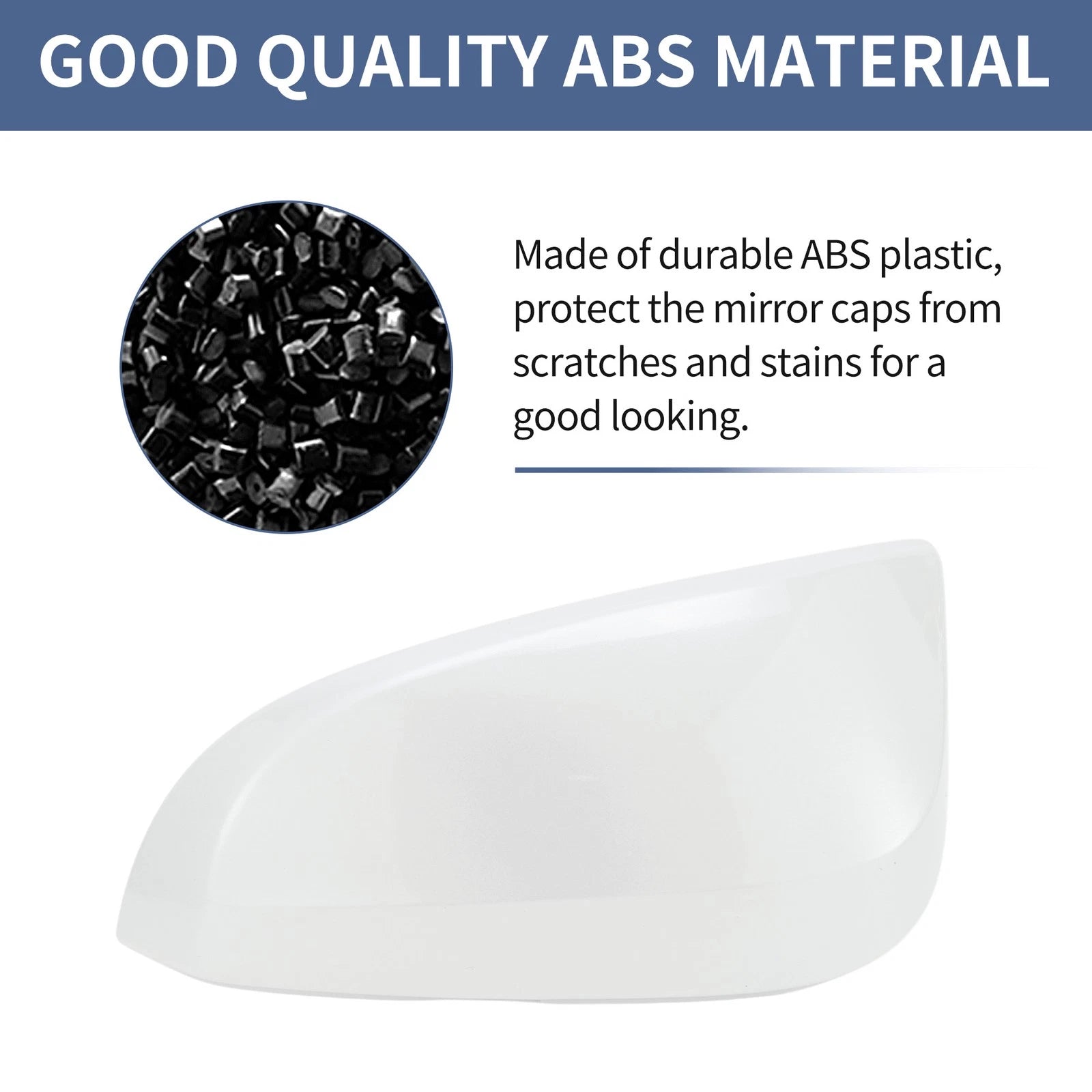 Left Side Mirror Cover Cap for Toyota 4Runner (2013–2023) - White