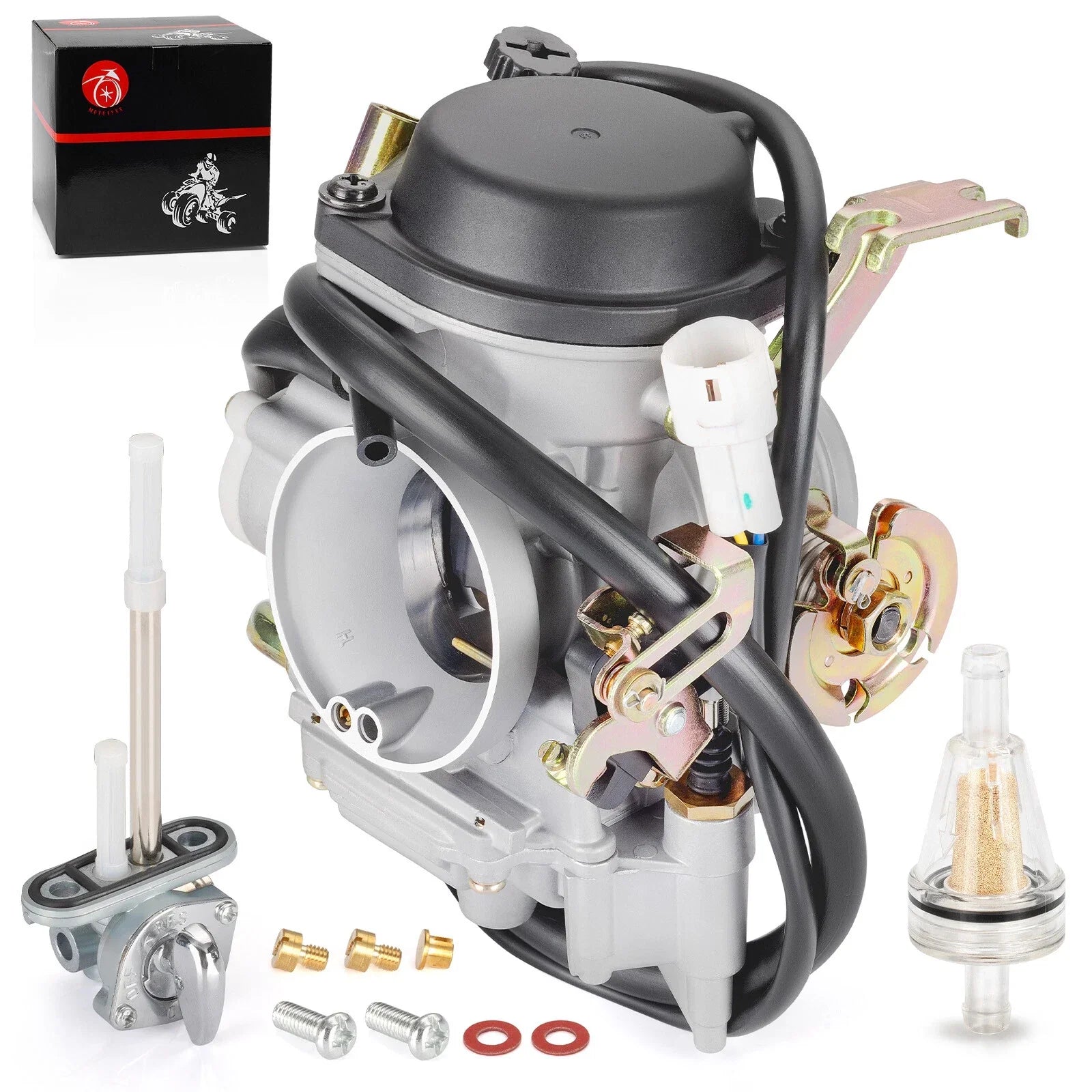 Carburetor w/ Fuel Valve Petcock for Yamaha Road Star 1700 (2004–2007)