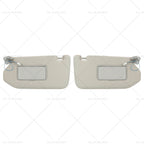 Set of 2 Grey Sun Visors with Mirror for Nissan Pathfinder Infiniti QX60 (2013–2020)
