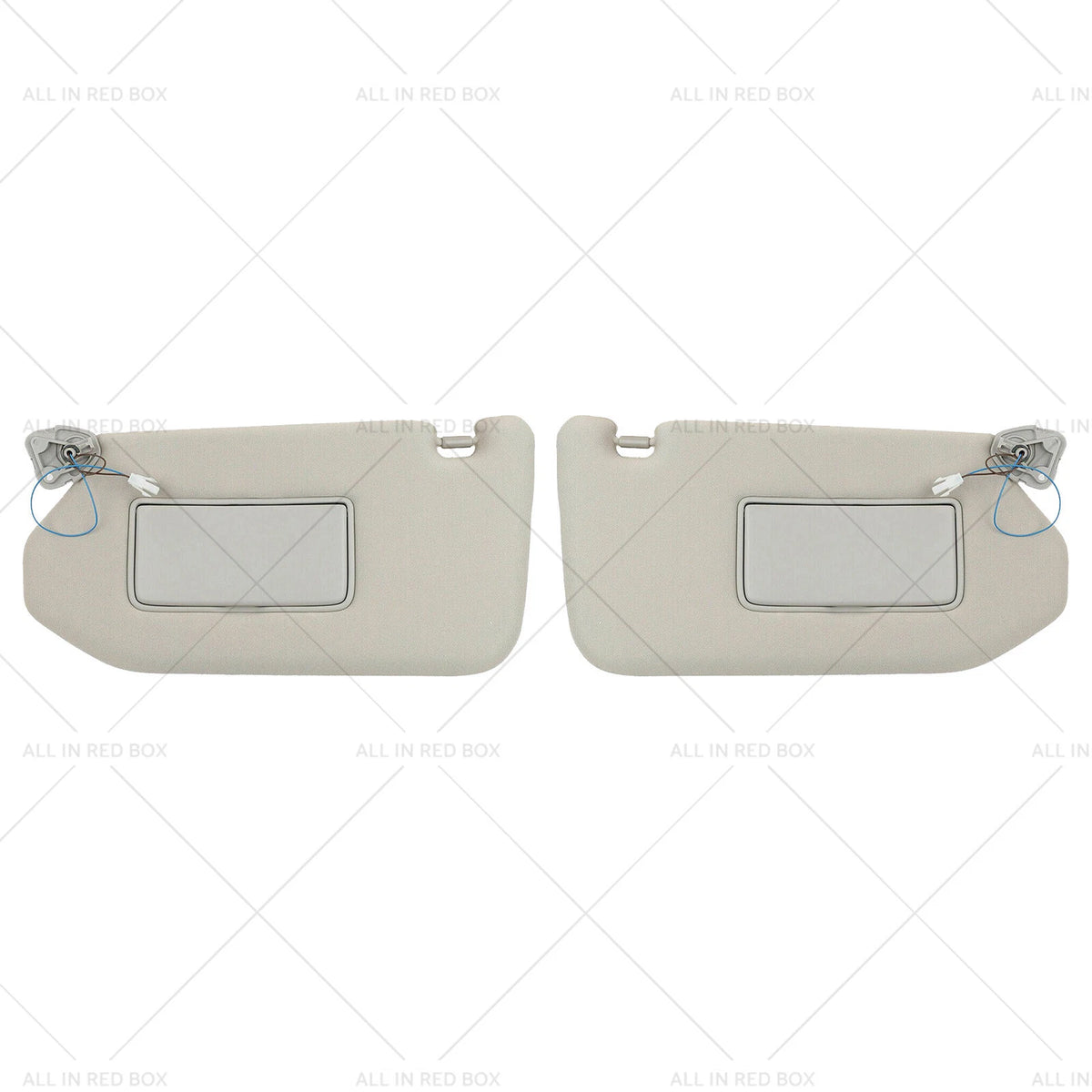 Set of 2 Grey Sun Visors with Mirror for Nissan Pathfinder Infiniti QX60 (2013–2020)