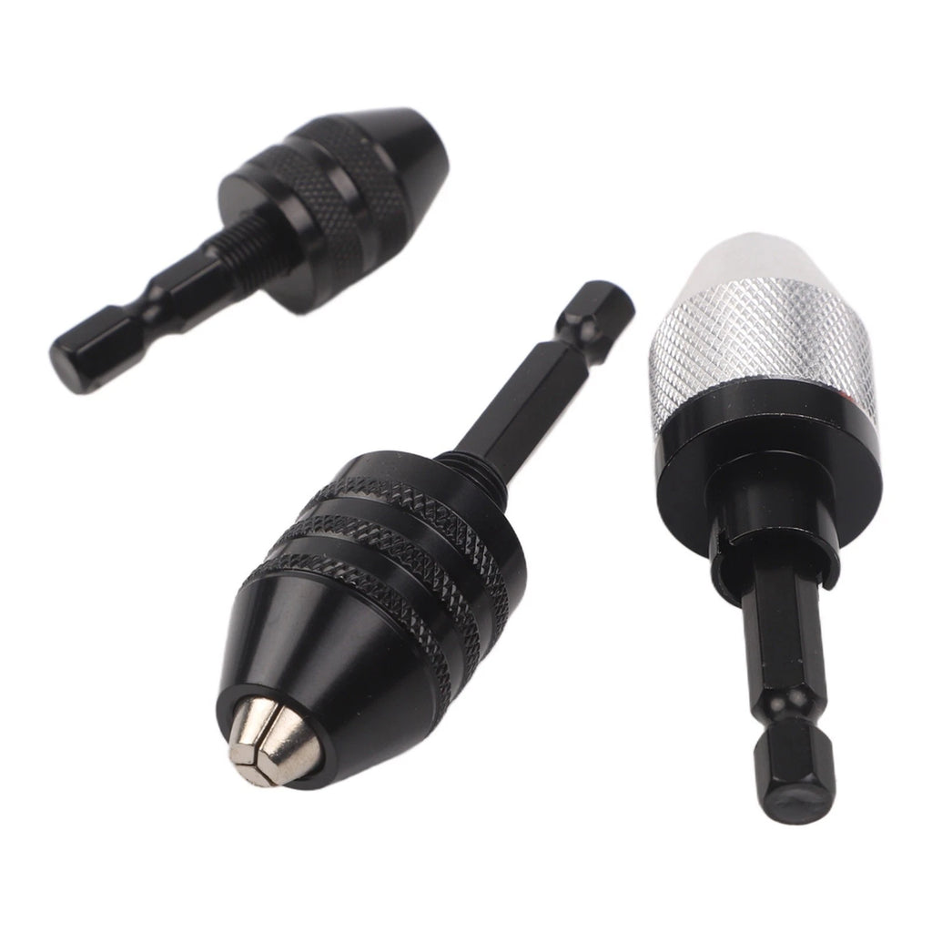 3 Piece Drill Chuck Adapter Hex Shank Quick Change Tool for