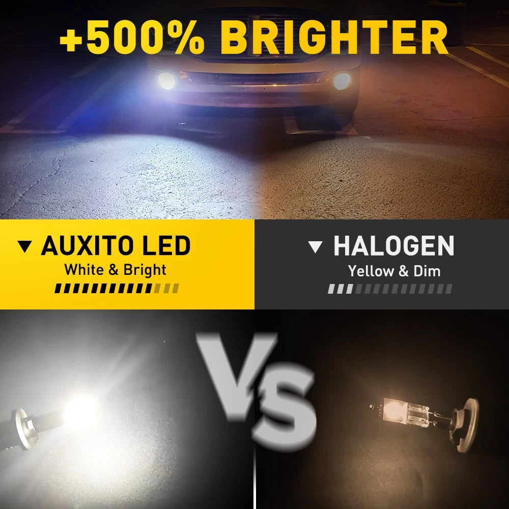 2X AUXITO 880 LED Fog Light Bulbs for Various Models