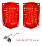 LED Tail Light Set with Flasher Replacement for 1968–1969 Chevy El Camino