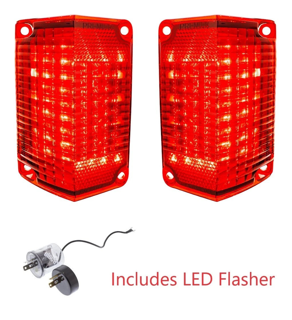 LED Tail Light Set with Flasher Replacement for 1968–1969 Chevy El Camino