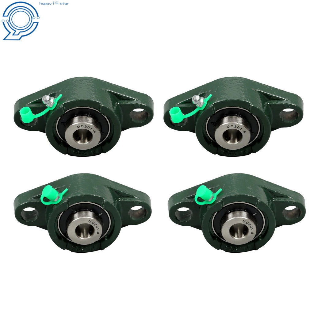 Set of 4 Self-Aligning 2-Bolt Pillow Block Bearings for Various Models