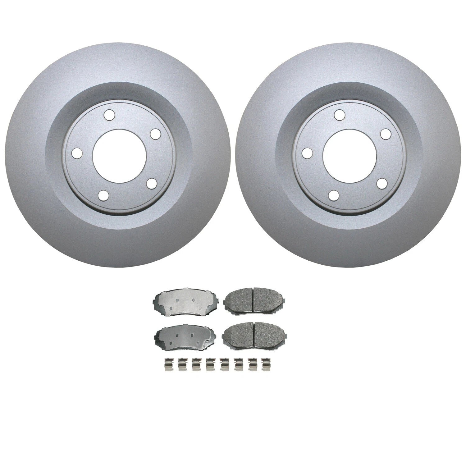 Front Brake Kit 320mm Disc Rotors Akebono Ceramic Pads for Ford Edge, Lincoln MKX (2007–2018)