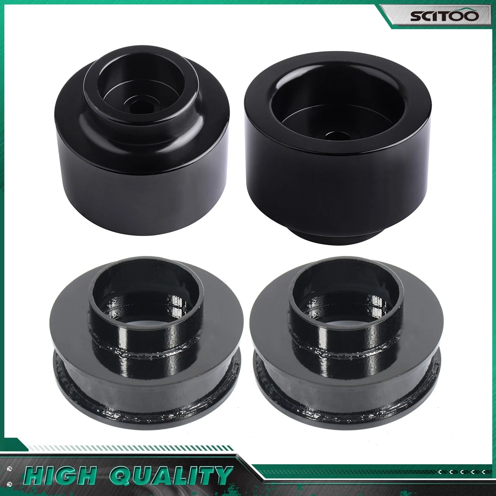 Set of 4 Leveling Kit for Dodge Ram 1500 (2009–2018) 2WD 3" Front 2" Rear