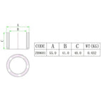 Fishing Rod Sleeve for Yacht Marine (50mm Silicone Non-Slip)