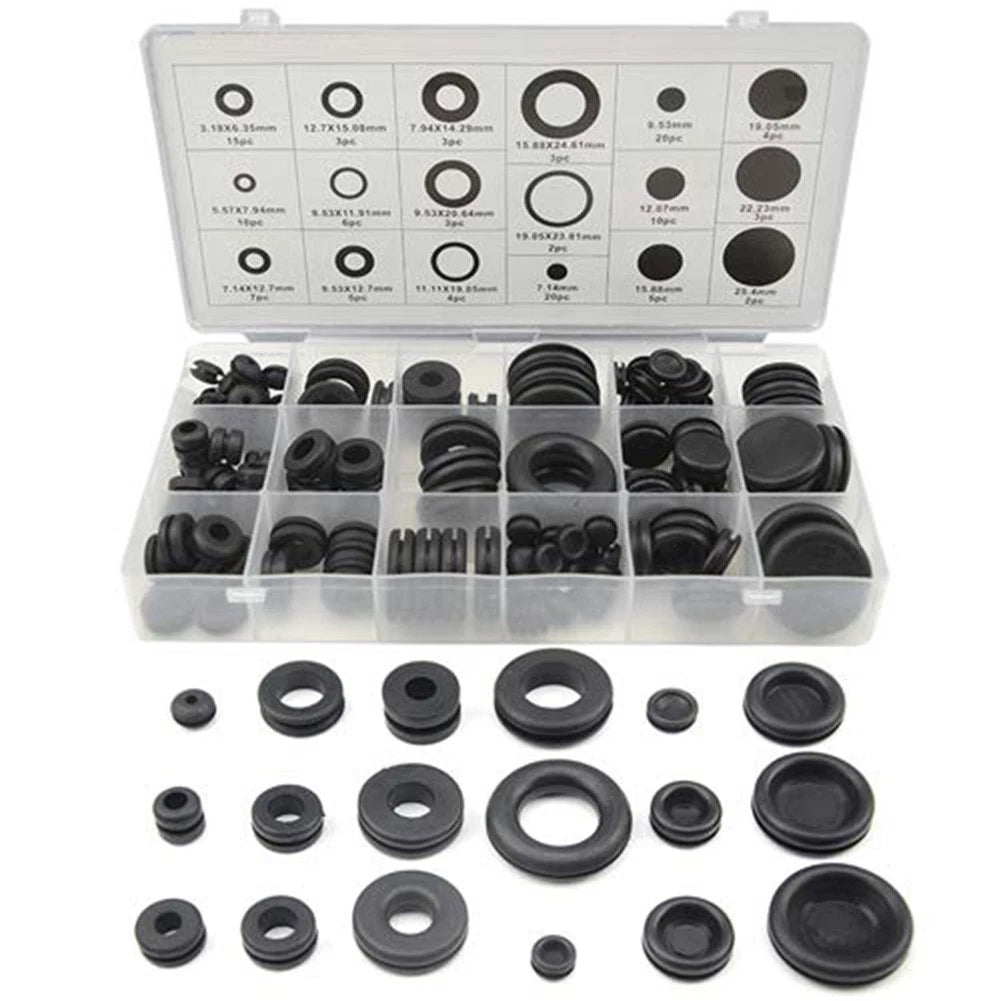 Rubber Washer Seal Assortment Set of 125 Pcs