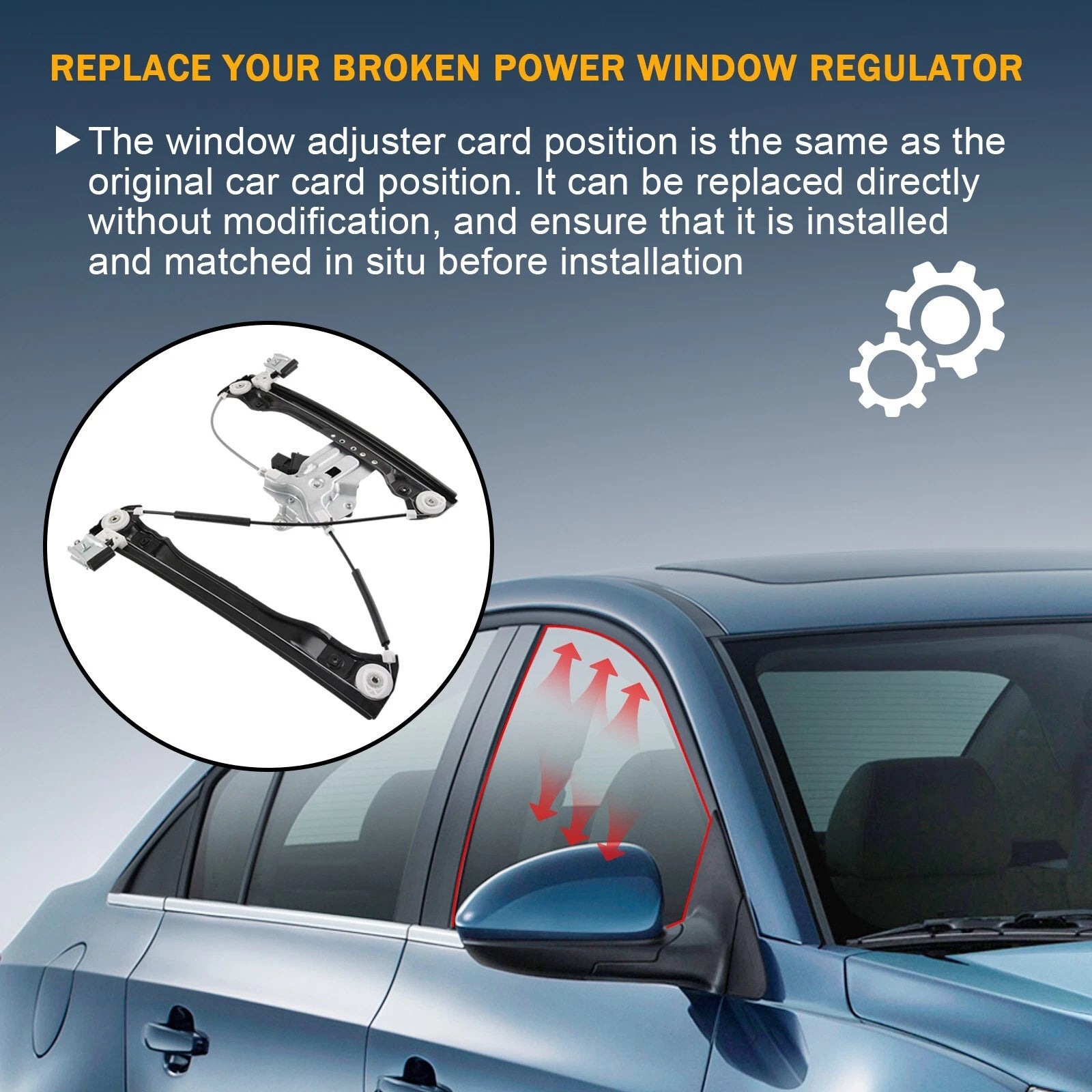 Front Driver Side Window Regulator for Chevy Cruze (2011-2015)