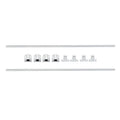 Linear Motion Set for (2x600mm Rods, 4 Bearings, 4 Mounts)