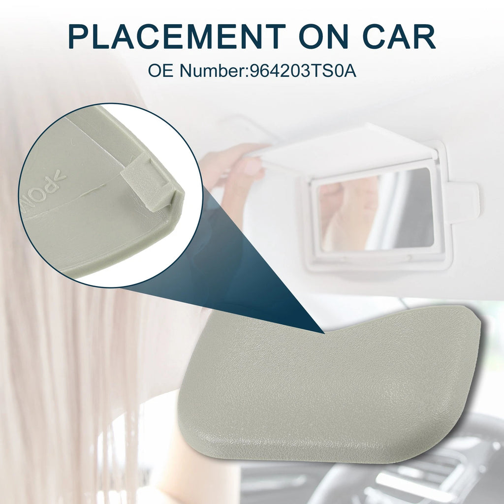 Set of 1 Makeup Mirror Cover Sun Visor Cap Clip for Nissan Rogue (2014–2020)