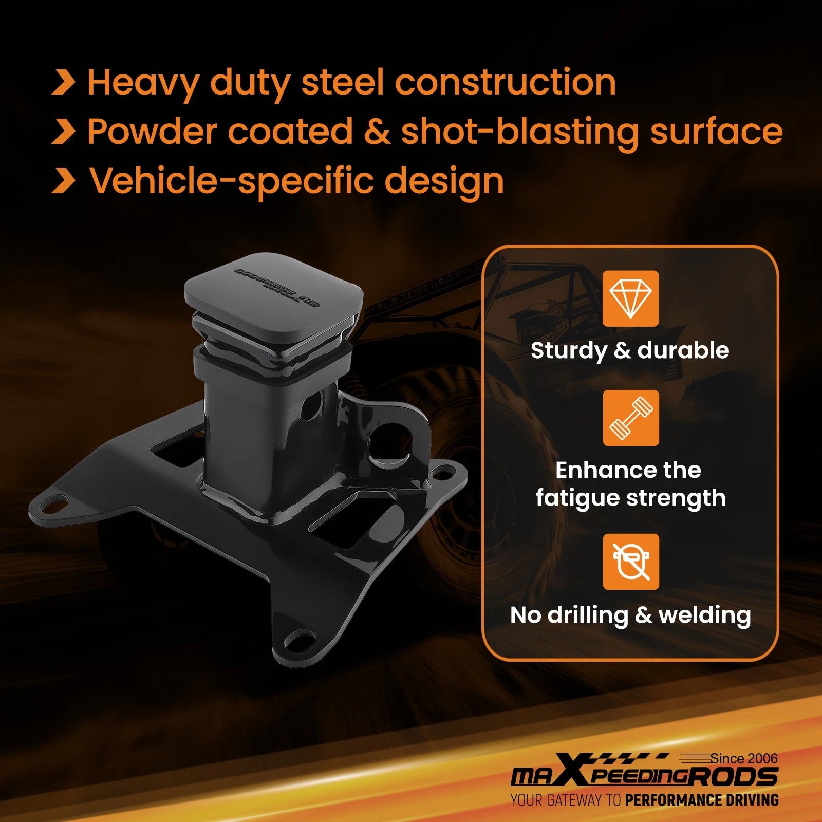 2" Trailer Receiver Hitch Tow Ball Mount for Honda Talon 1000R 1000X (2019–2024)