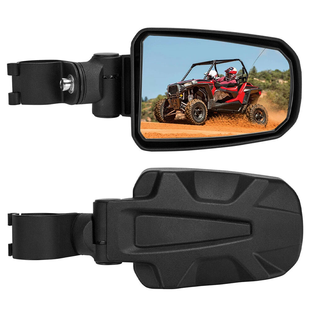 1.75" UTV Side Rear View Mirrors Set of 2 for Polaris RZR 800 XP 4 1000 S 900 570 500