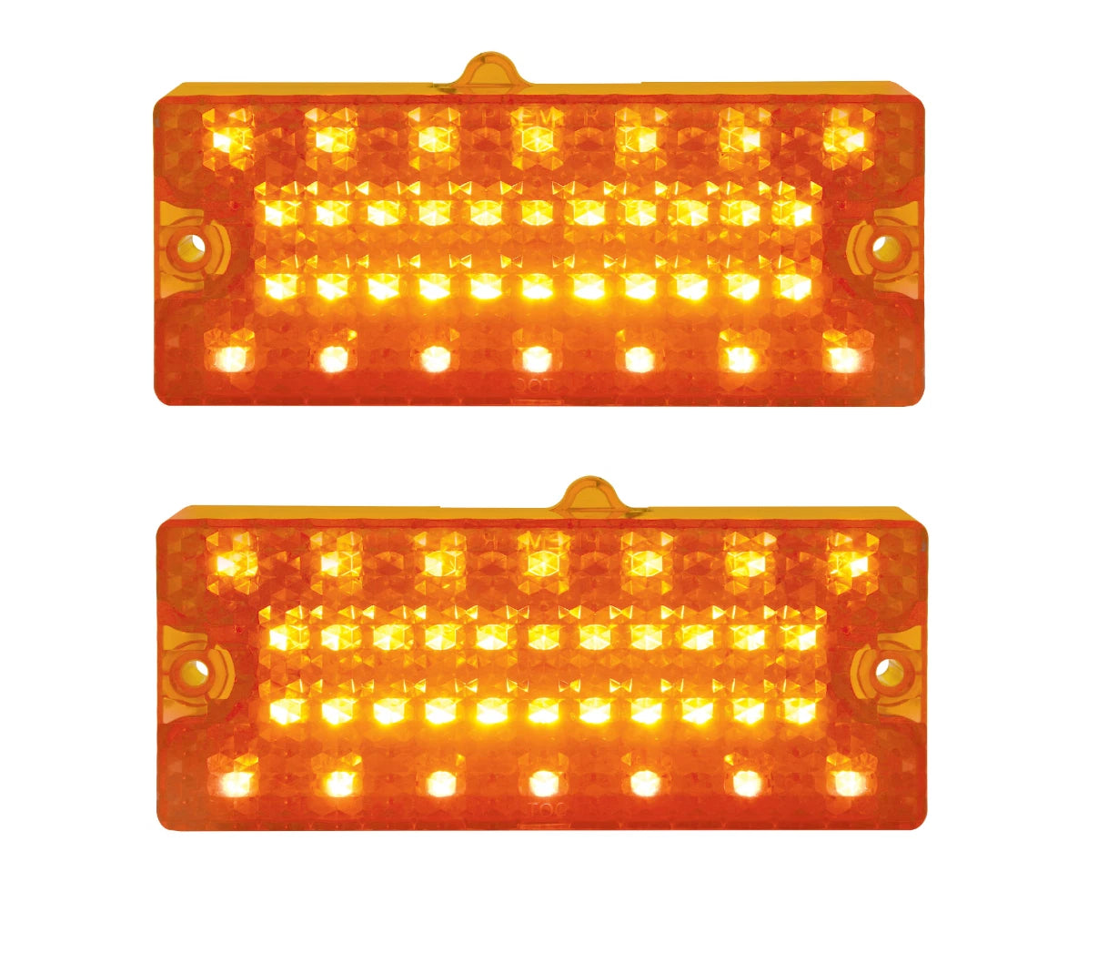 Amber LED Parking Turn Signal Lights Pair for 1969–1970 Chevy Pickup
