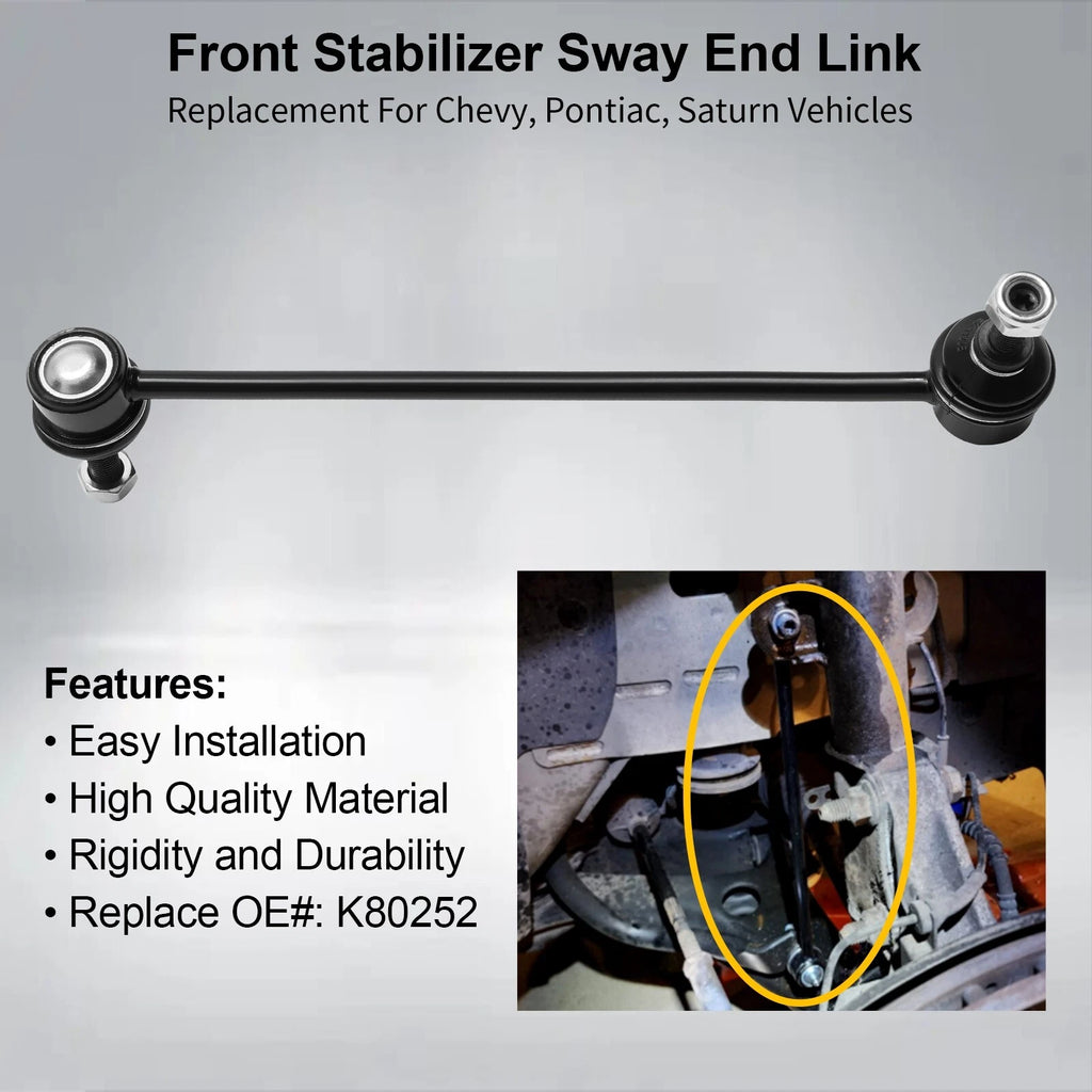 Front Stabilizer Sway Bar End Links for Chevy Cobalt Malibu G5 G6 Aura (2005-2012)