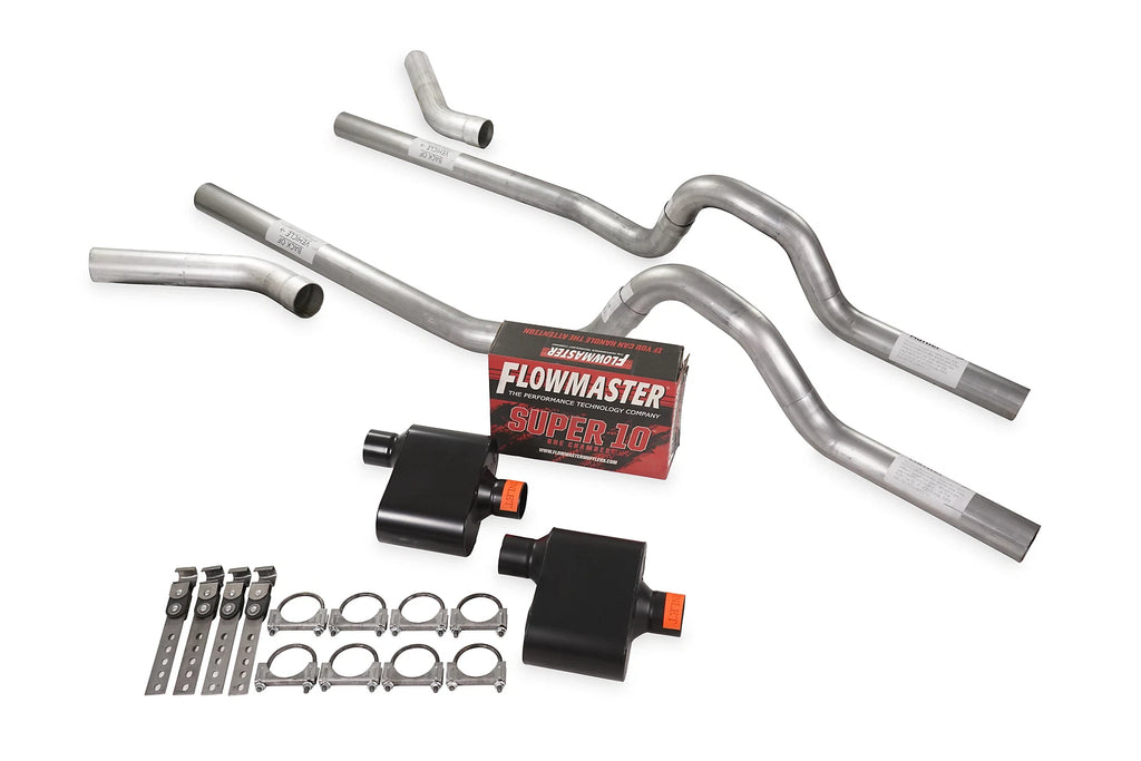 Dual Exhaust Kit 2.5" Flowmaster Super 10 for GM C/K10 1/2 Ton (1981–1987)