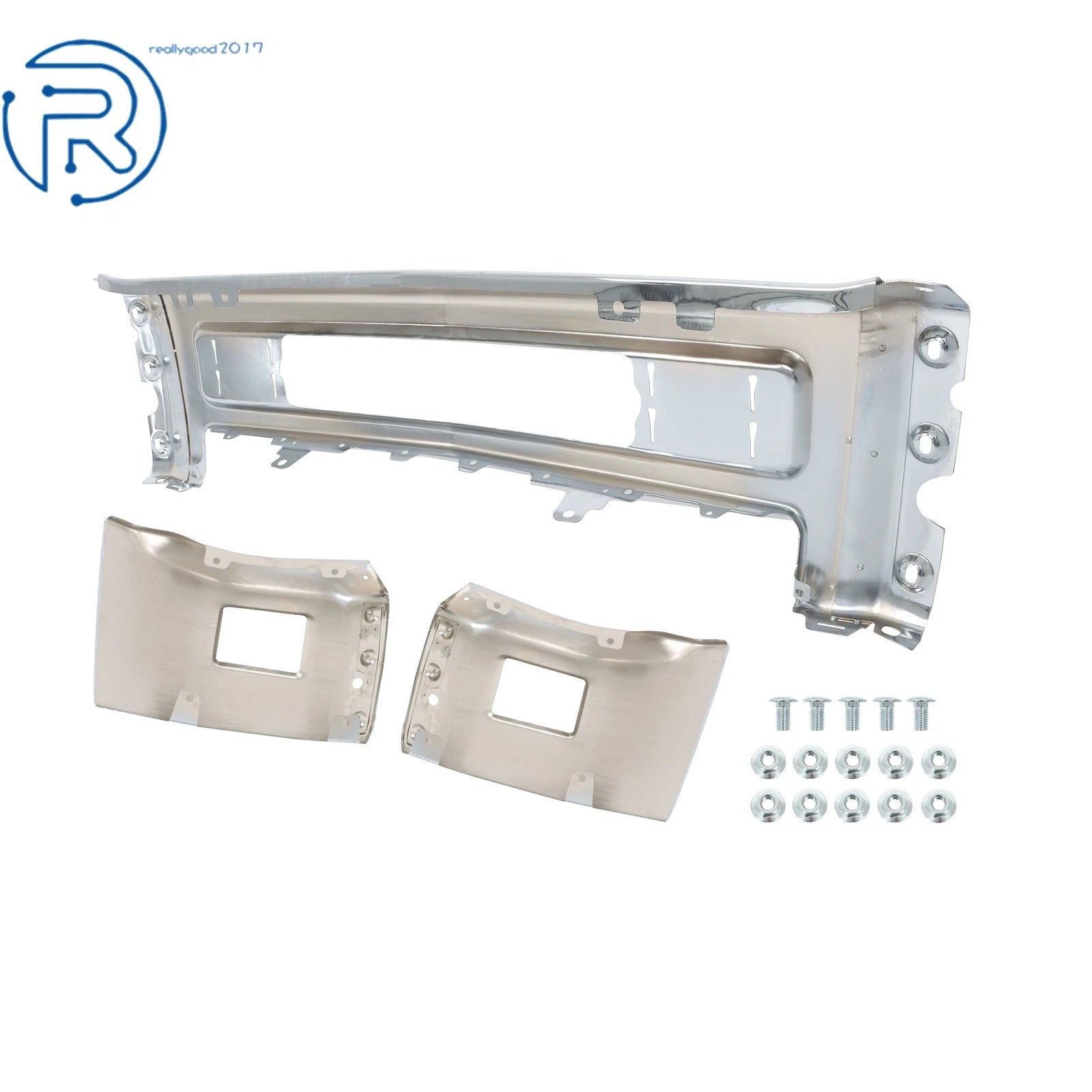 Front Bumper with Fog Light Holes for Chevy Silverado 2500 3500 (2015-2019)