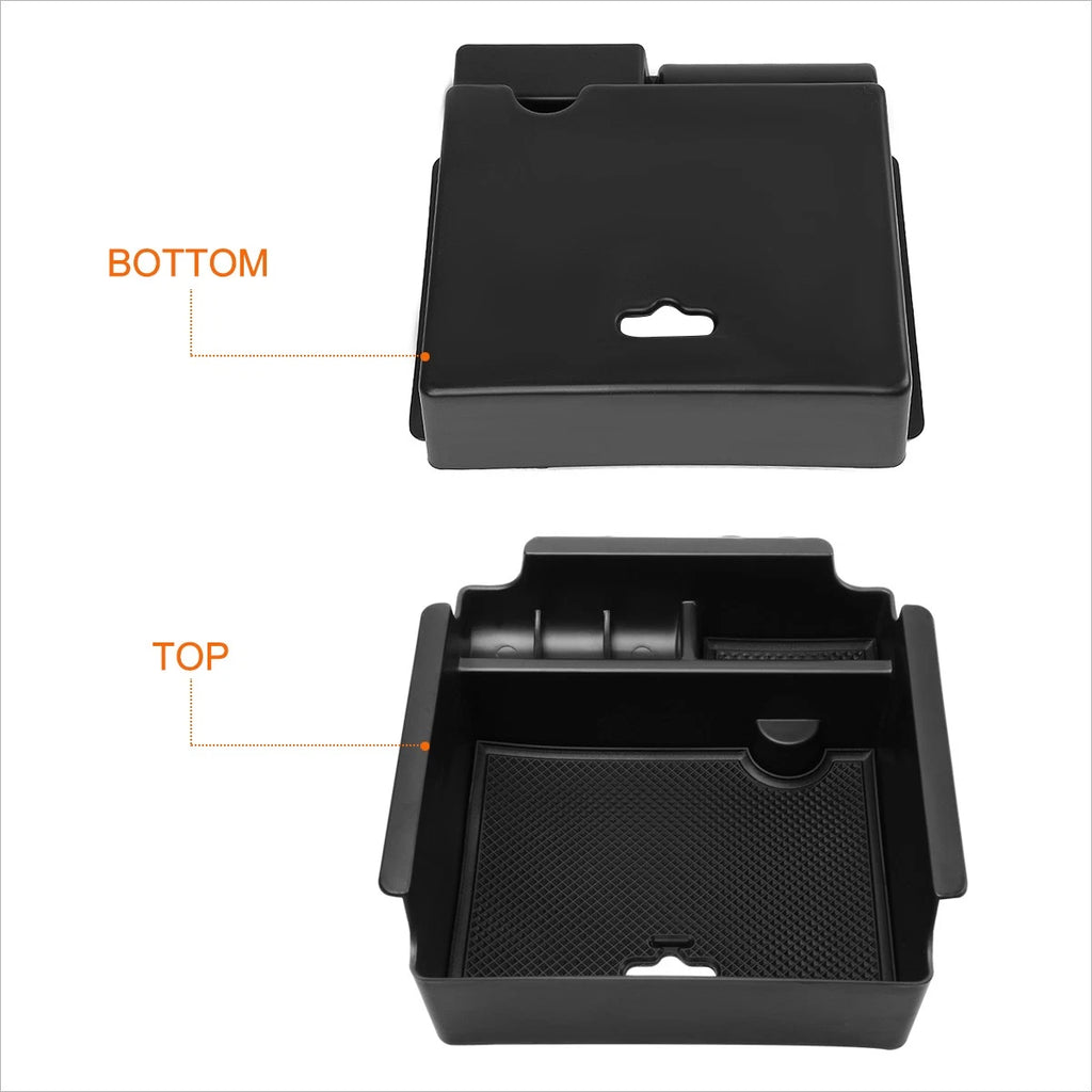 ABS Center Console Storage Box Armrest Organizer Tray for Nissan Maxima (2016–2017)