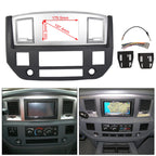 Double Din Dash Install Bezel Kit for Dodge Ram 1500 2500 3500 (2006–2009)