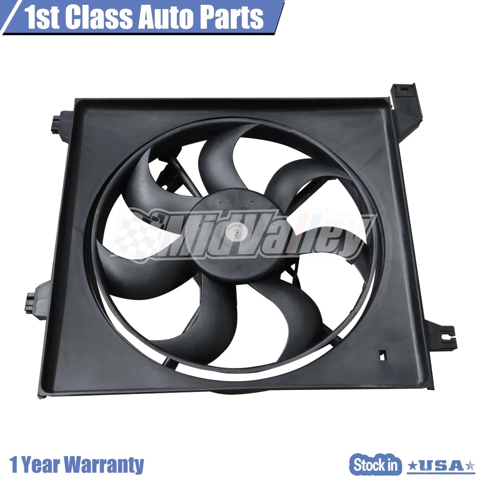 Radiator Cooling Fan Assembly LH for Kia Spectra 2.0L (2000–2009) 621-378
