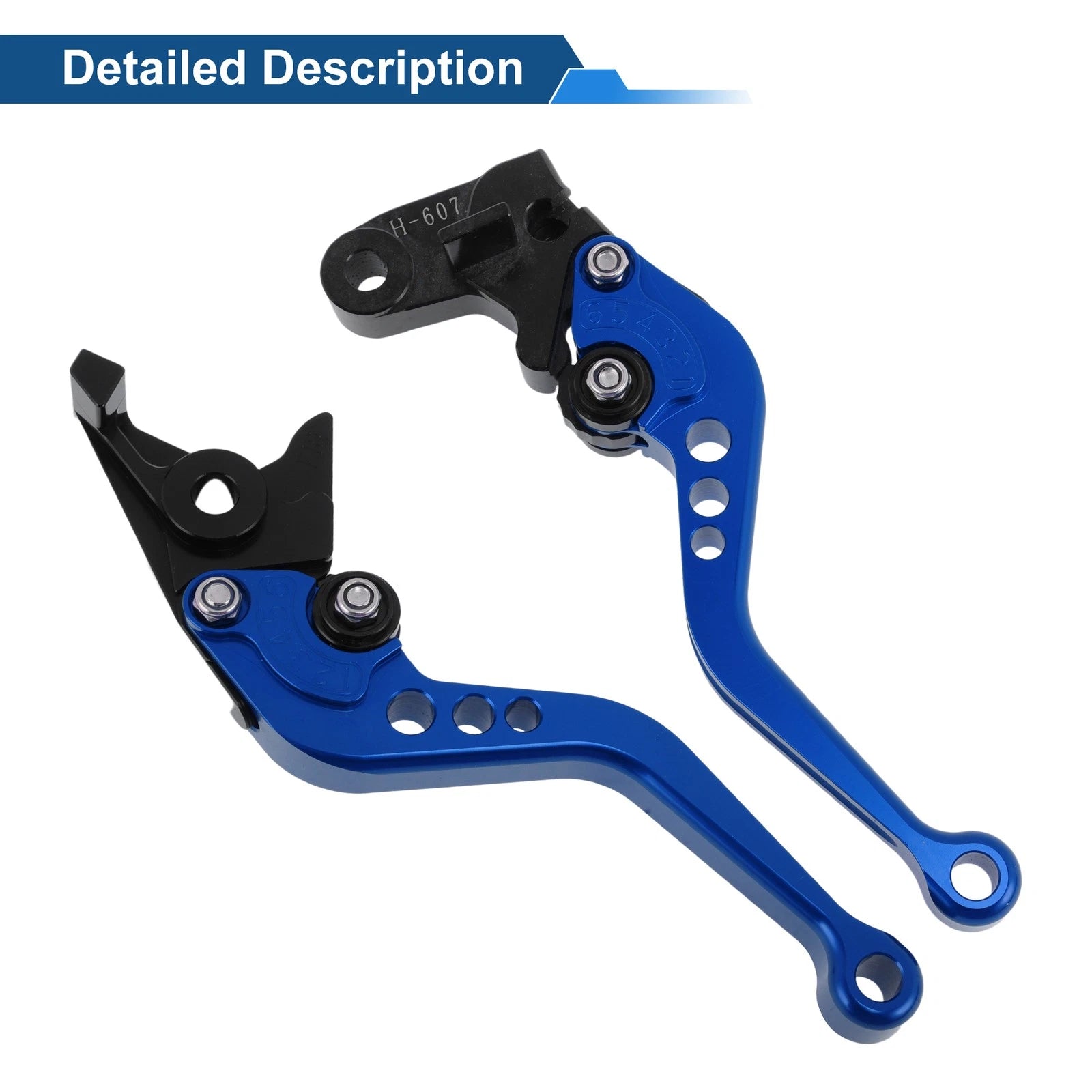 Adjustable Short Brake Clutch Levers for Honda CBF600/SA (2010–2013) Blue