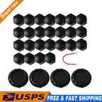 Set of 4 Wheel Center Caps & 24 Lug Nut Covers for Tesla Cybertruck (2023)