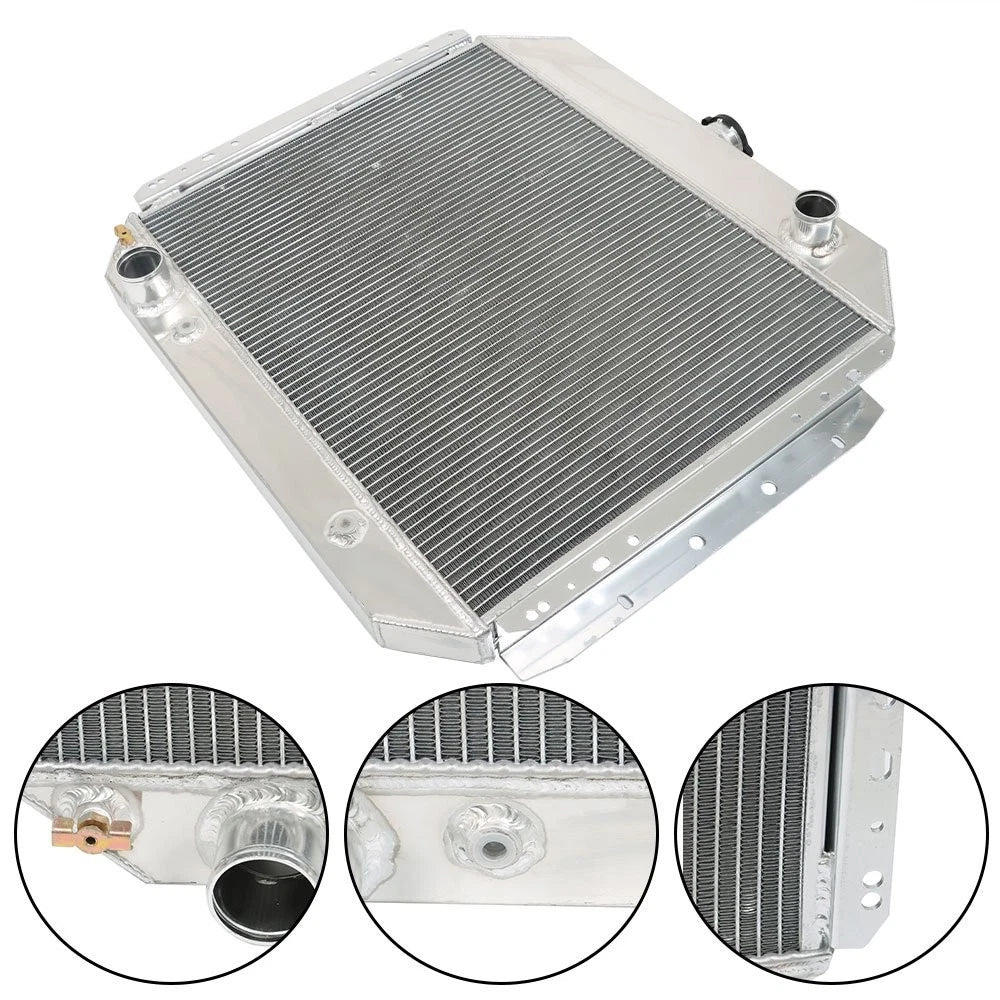 3-Row Aluminum Racing Radiator for Ford F100 F150 F250 F350 Bronco (1970–1979)