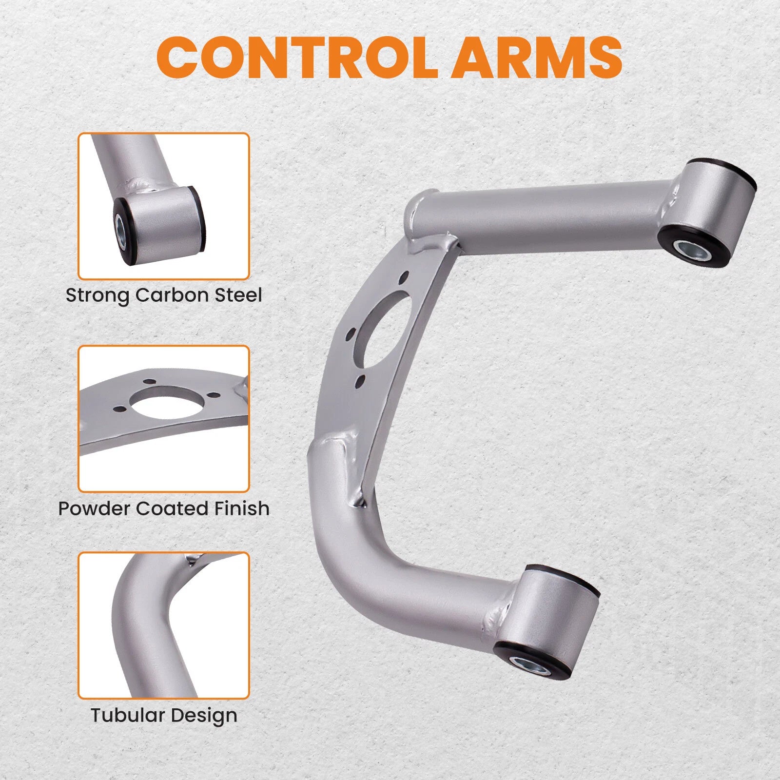 Set of 2 Front A-Arms & Rear Lower Control Arm for 1993-2002 Camaro Firebird
