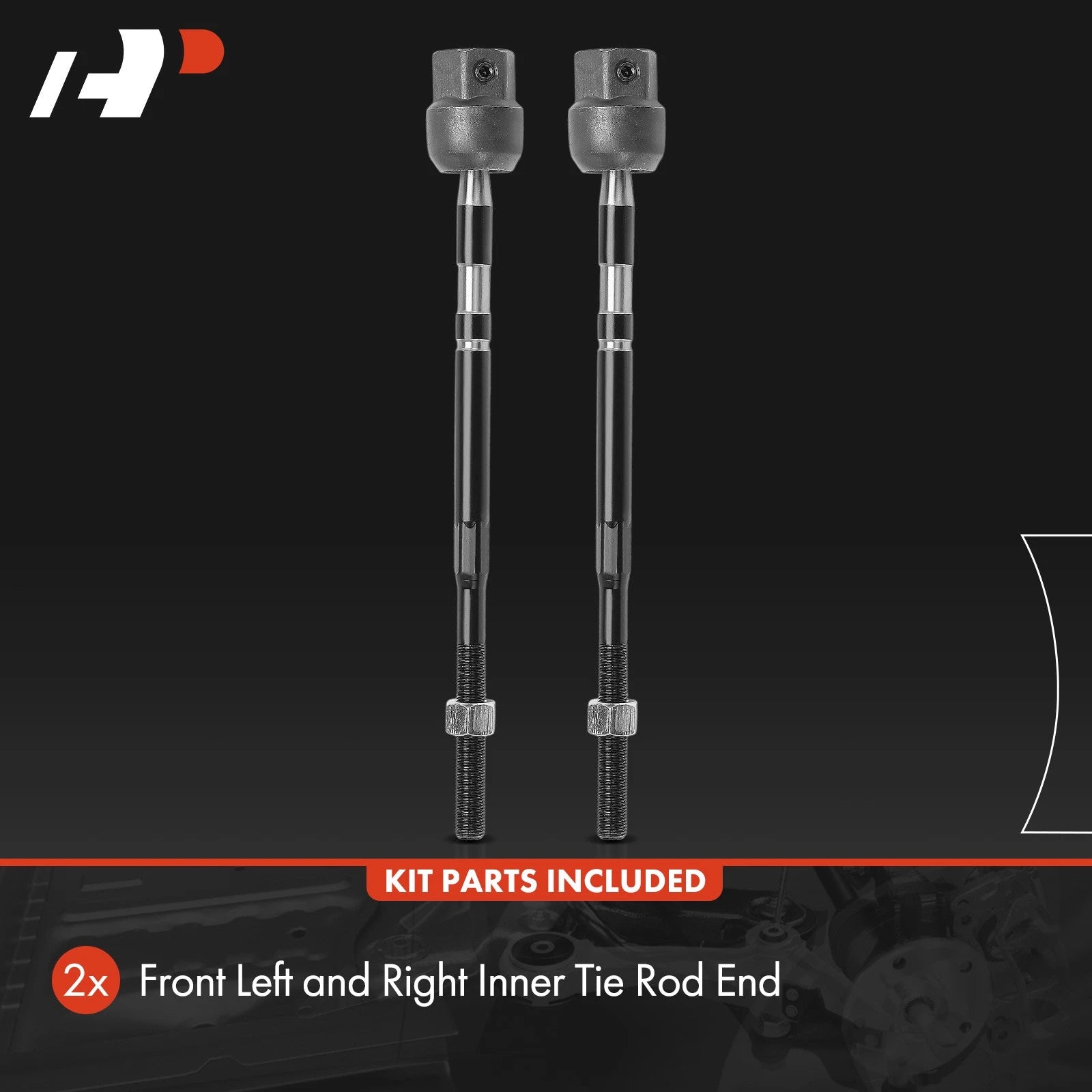 2X Front Inner Side Tie Rod End for Ford Tempo Mercury Topaz (1990–1994)