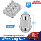 20 Pc Lug Nut M12x1.5 Chrome for Chevrolet (1999–2019)