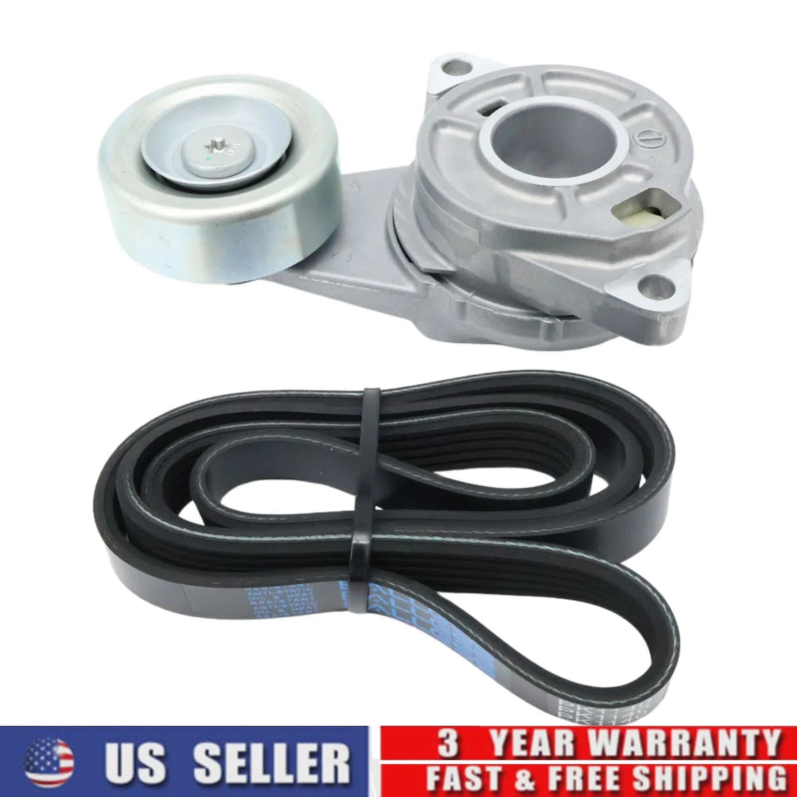 Tensioner & Serpentine Drive Belt Kit for Honda Fit (2009–2013) 39182 K050448