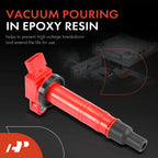 Red Ignition Coil for Toyota Tacoma & Tundra & 4Runner (2005–2015)