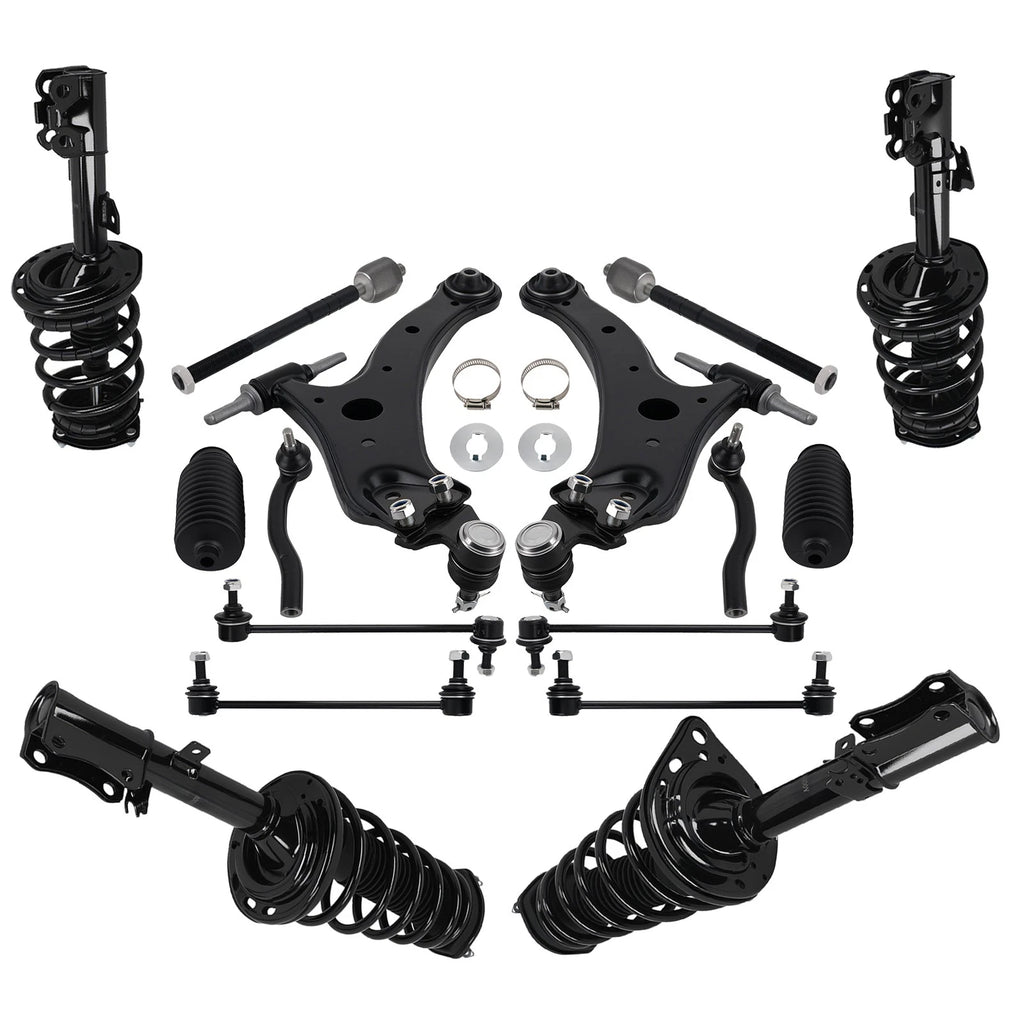 Set of 4 Struts Control Arm Sway Bar Suspension for Toyota Camry (2007–2011)