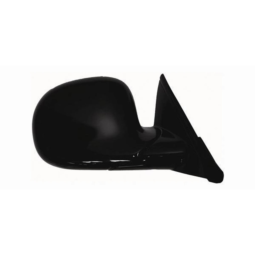 Replacement Black Smooth Passenger Side Manual Door Mirror-See Compatible Chart