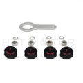 Gear Skull License Plate Mount Hardware for Universal Vehicles (1/4")