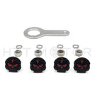 Gear Skull License Plate Mount Hardware for Universal Vehicles (1/4")