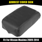 Center Console Lid Armrest Cover for Nissan Maxima (2009–2014) Black