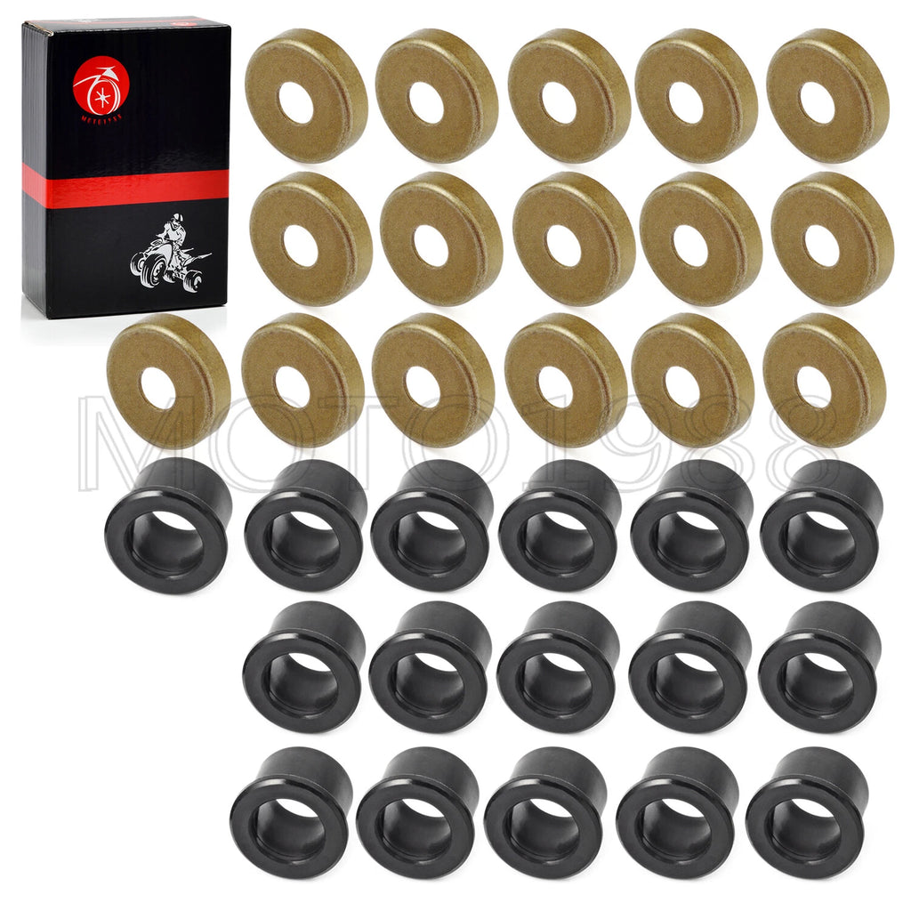 16pcs A Arm Bushing Dust Seal Caps Kit for Yamaha Warrior 350 (1987–2004)
