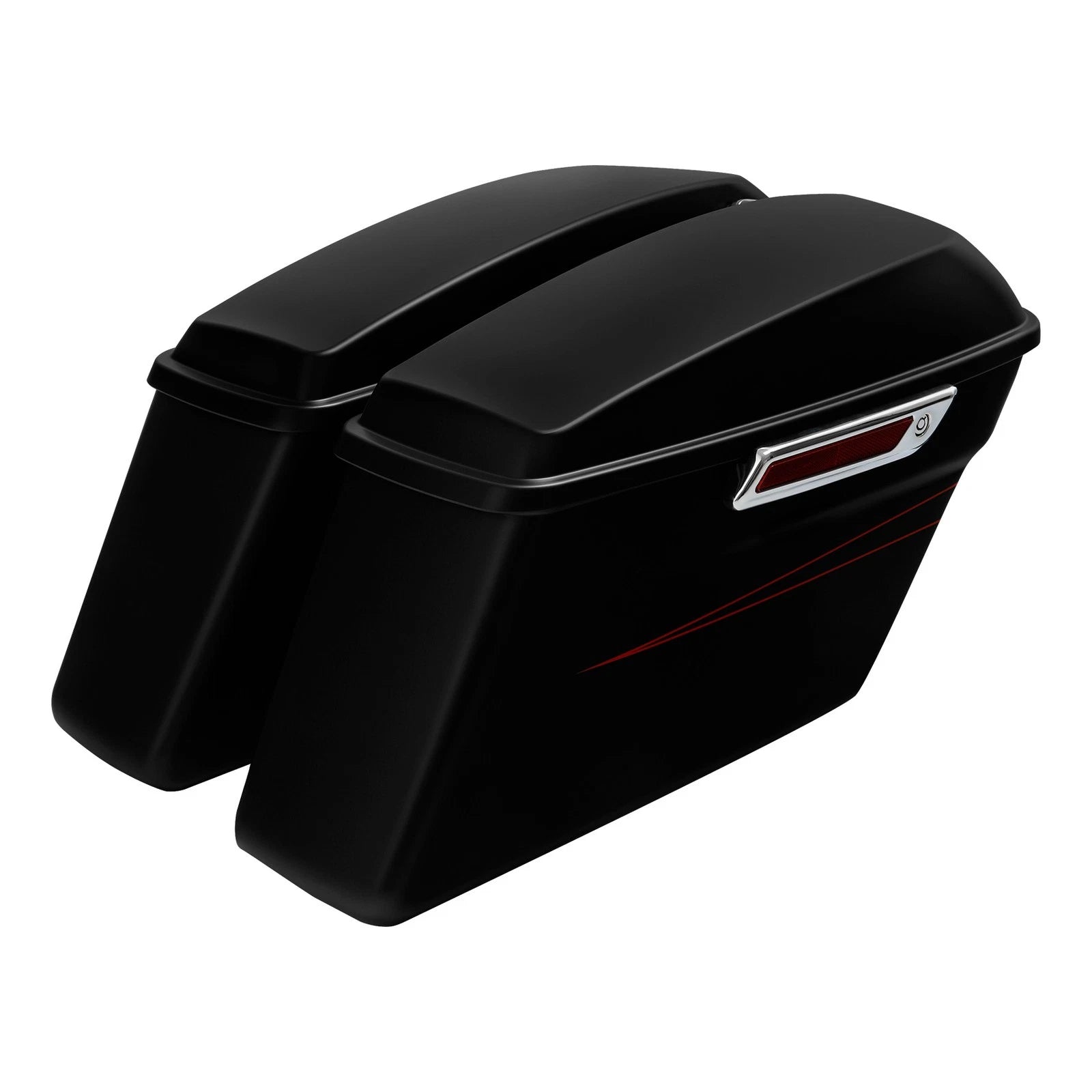 Hard Saddlebags for Harley Road Street Electra Glide (2014–2023) Black Denim