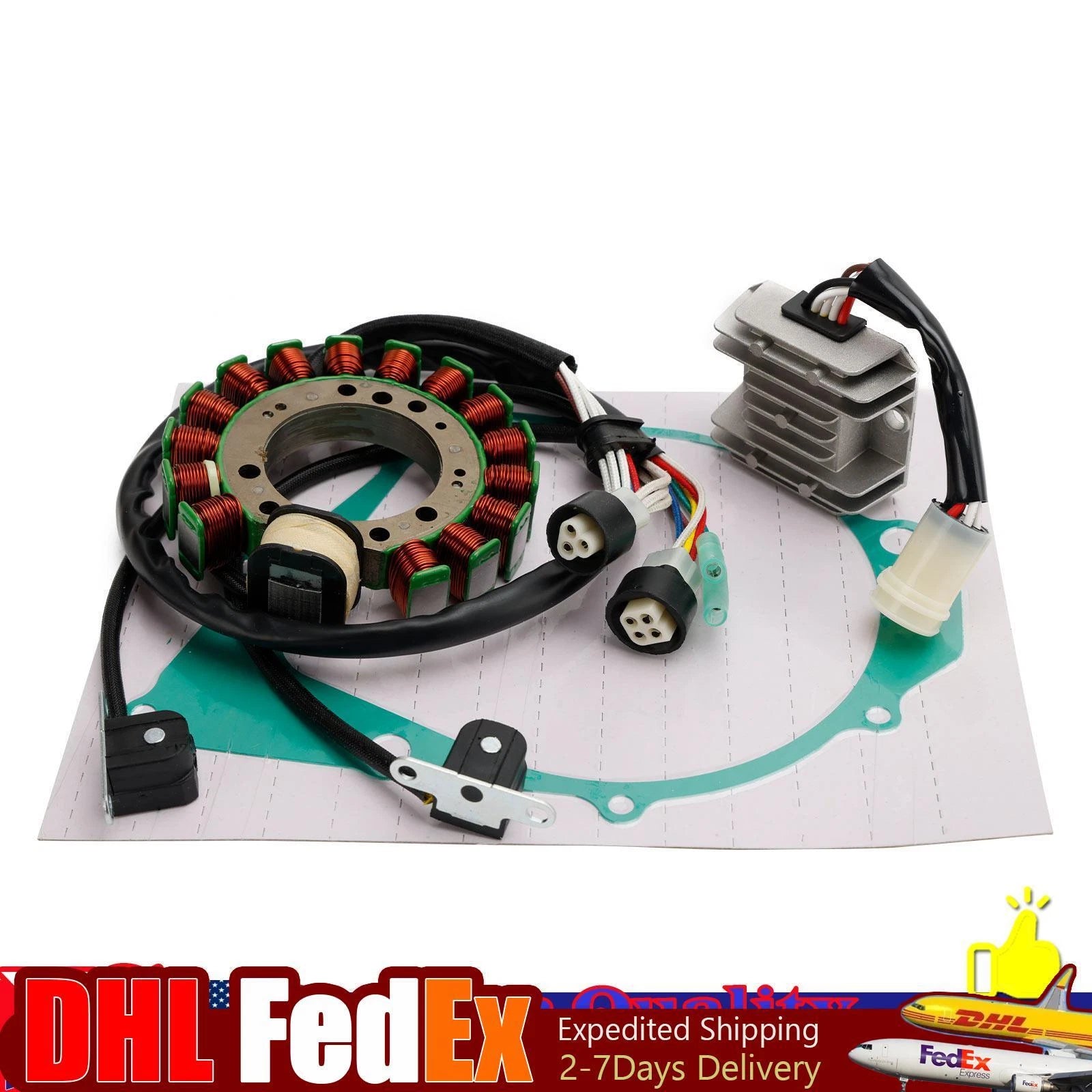 Stator + Regulator for Yamaha Warrior 350, Big Bear (1997–2004) 1UY-85510-20, 2XK-85510-20