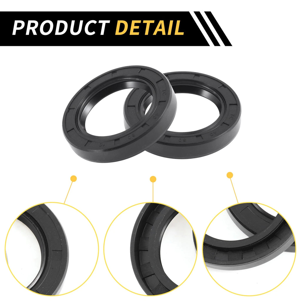 Set of 5 Oil Seal Ring 40x60x10mm NBR Rubber for Rotary Shaft