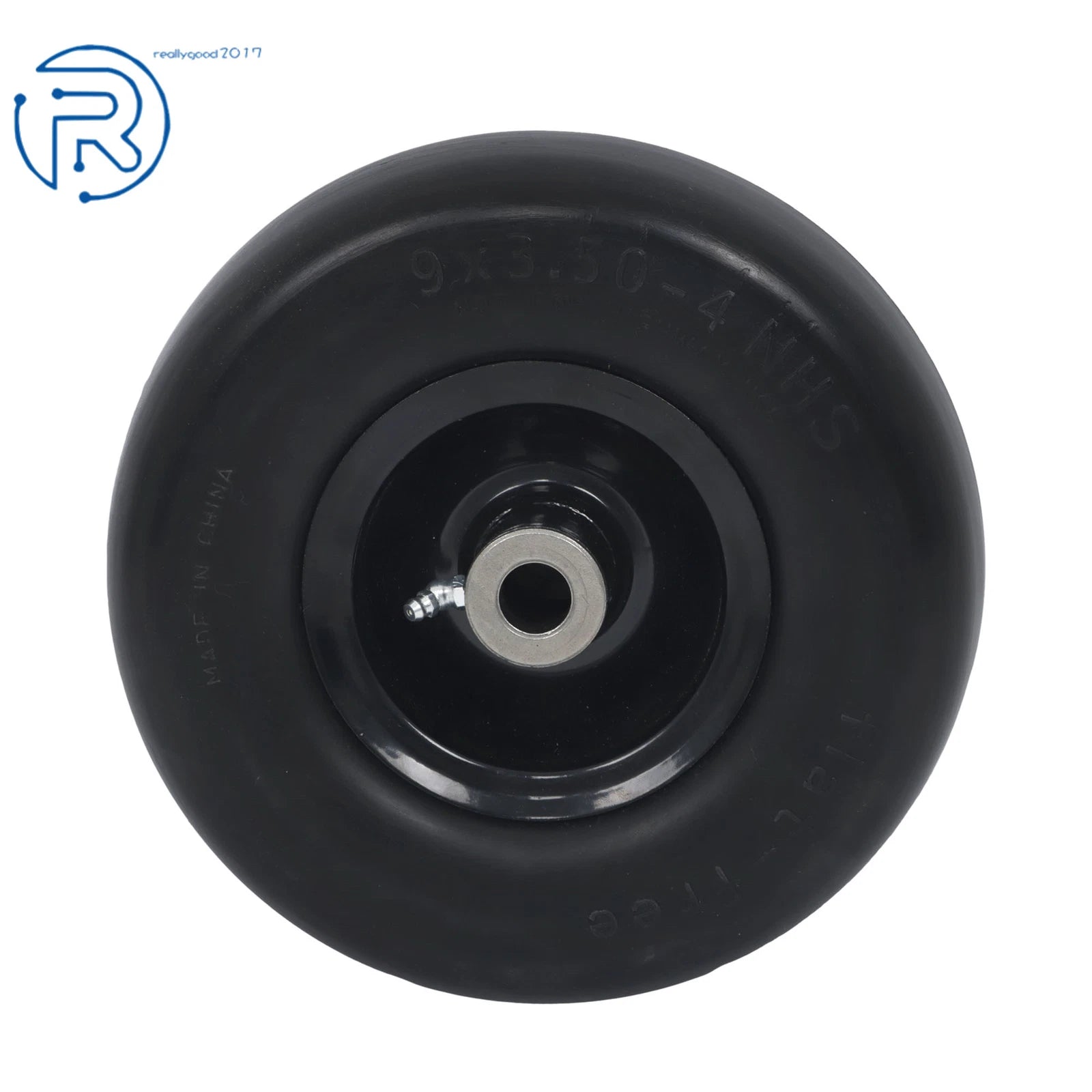 2-Pack Flat Free Tire and Wheel Assembly for Lawnmower (Fits Various Models)